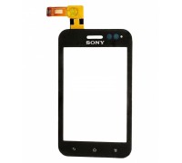 Тачскрін (сенсор) для Sony ST21i Xperia Tipo / ST21i2, чорний, оригінал (Китай) big ic (6mm) / small ic (5mm)